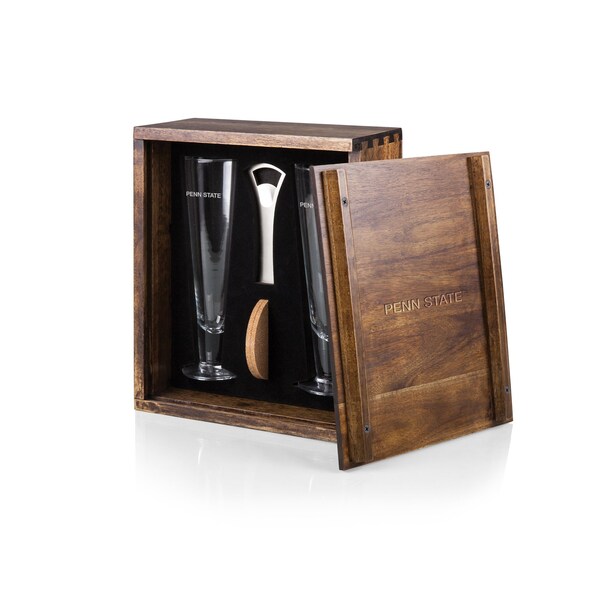 Picnic Time Family Of Brands NCAA Penn State Nittany Lions Pilsner Craft Beer Set with 2 Beer Glasses 602-06-512-493-0 - main