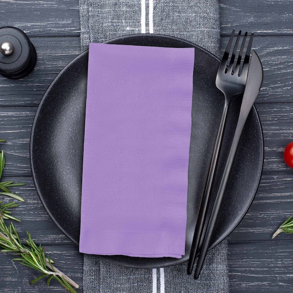 Smarty Had A Party Durable Luscious Lavender Paper Dinner Napkins, 600PK 67193B-CASE - main