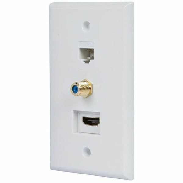 Monoprice Recessed HDMI Wall Plate HDMI/Cat5E 12097 - main