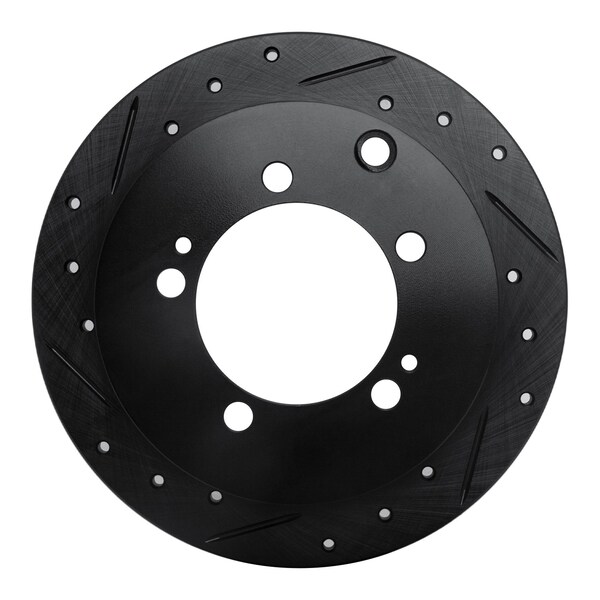 Dynamic Friction Co DFC Brake Rotor - Drilled and Slotted - Black 633-72028L - main