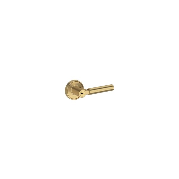 Baldwin Residential Door Levers Keyed Entry Reversible Lifetime Satin Brass ENLKFRRR044 - main