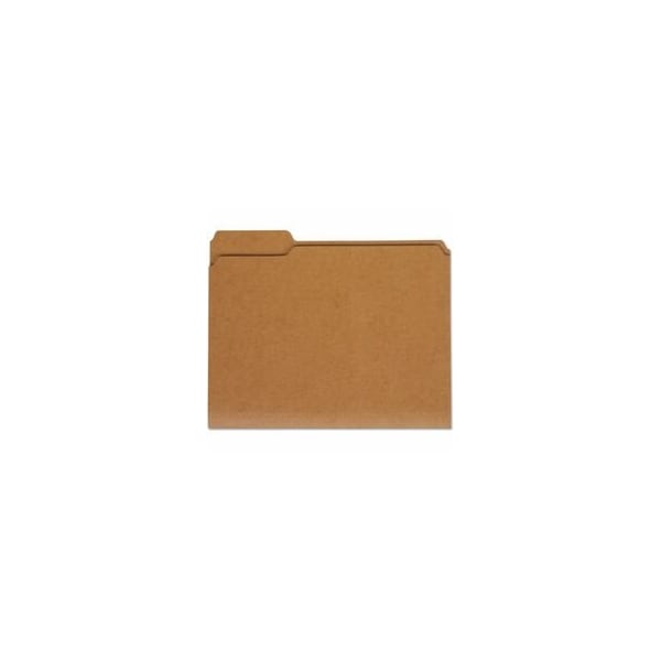 Universal File Folder 9-5/8" x 14-3/4", 1/3-Cut Tab, Brown, 100PK UNV16133 - main