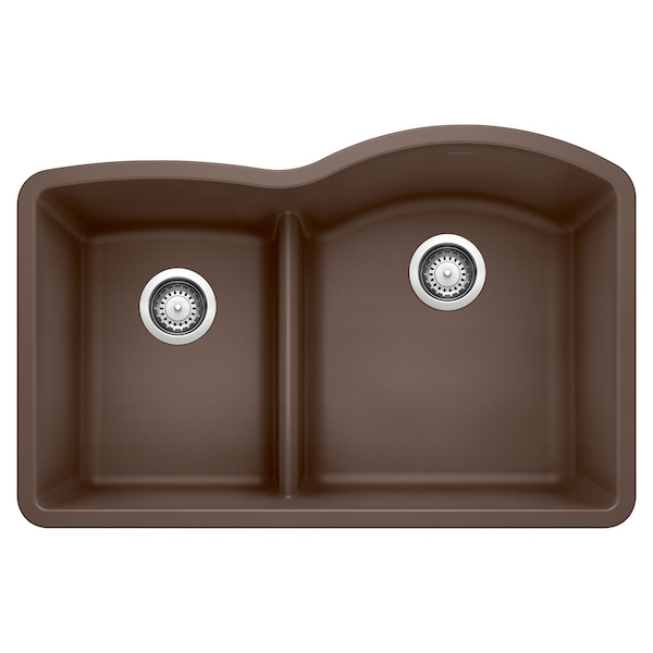 Blanco Diamond 1-3/4 Low Divide Reverse, Cafe Brown 441609 - main