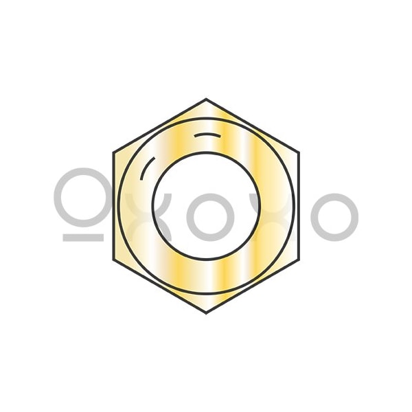 Oxoxo 5/16-24 Fine Thread Finished Hex Nut Grade 8 Zinc Yellow, 3000PK 183521 - main