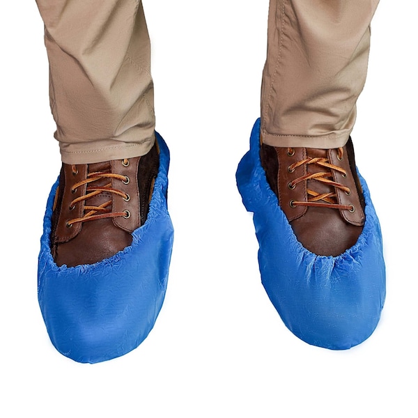 Vguard CPE Shoe Cover w/ Elastic, Blue, 3/100, XL, 300PK B95L24 - main