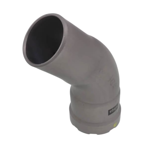 Viega MegaPressG 45 street elbow P 2 FTG IPS 2 carbon steel zinc-nickel coating 26126 - main