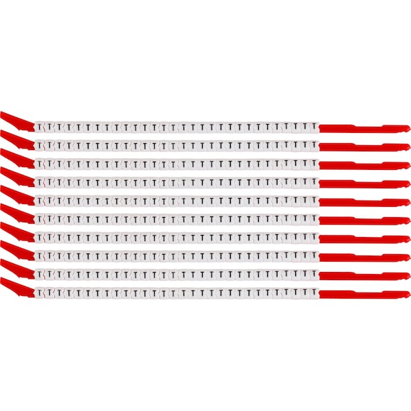 Brady ClipSleeve Wire Markers Size 10 Nylon 16 AWG - 14 AWG, T Pack of 300 Each, 300PK SCN10-T - main