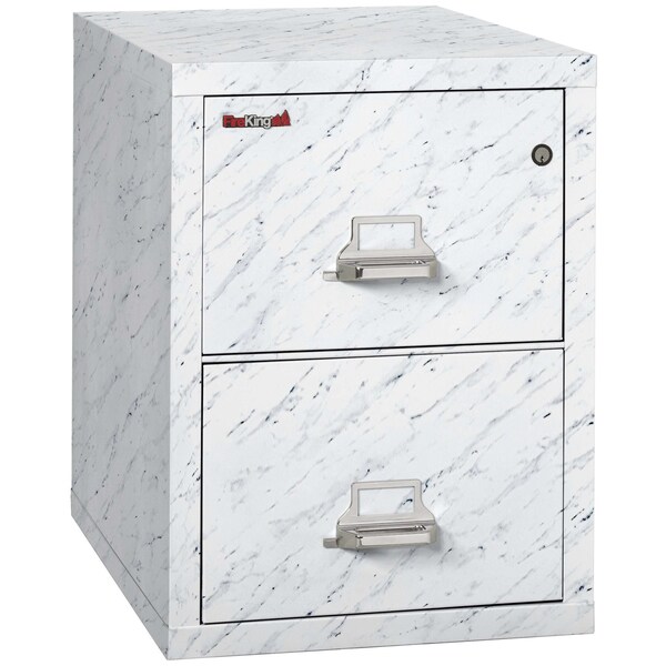 Fireking 2 Drawer, 1 Hr Fire & impact rated, 31" depth Legal Calcutta Marble 2-2131-CMA - main