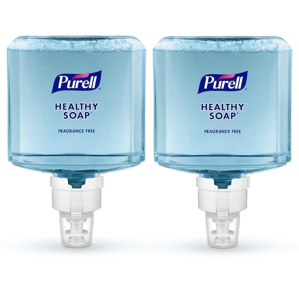 Purell Hand Soap, Series ES8, 1,200 mL, Foam, Fragrance Free, Requires Dispenser, 2 PK 7772-02 - main