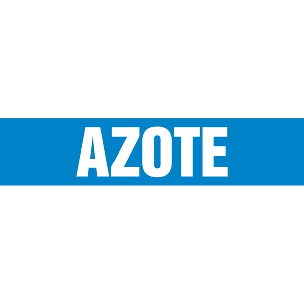 Accuform FRENCH PIPE MARKER AZOTE LANGUAGE CRPK533SSH - main