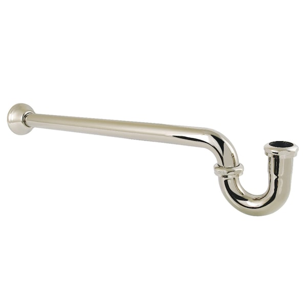 Kingston Brass 1-1/4 in. P-Trap with Bell Flange, 24 in. Length, 18 Gauge, Polished Nickel CC7186 - main