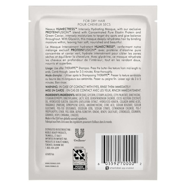 Nexxus Humectress Intensely Hydrating Hair Mask, 1.5 Ounce, 20PK 62687002 - main