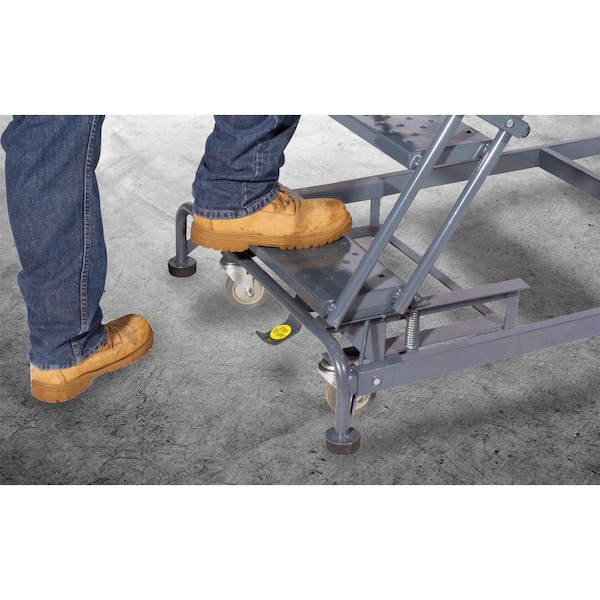 Ballymore Lockstep Rolling Ladder, Steel, 50 in.H WA-SW053214XSU - main