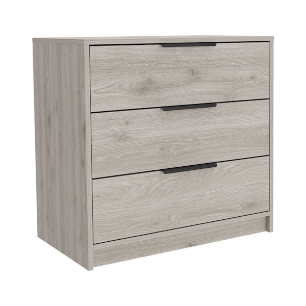 Homeroots 28" Light Gray Three Drawer Dresser 544004 - main
