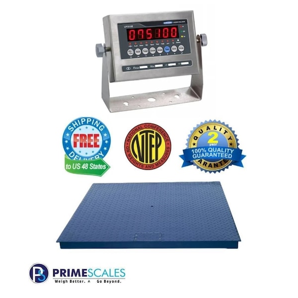 Prime Systems 1,000 lb 2x2 Pallet Floor Scale Warehouse NTEP Legal 4 Trade PS-1k-2424 - main