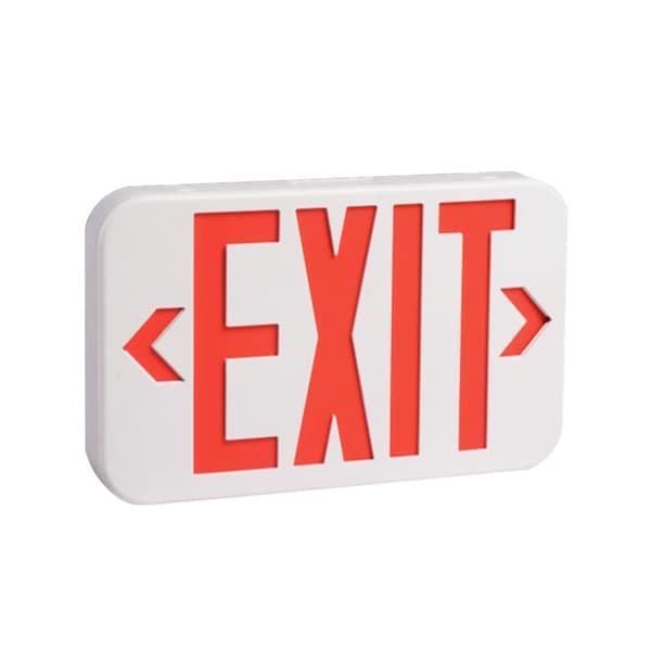 Energetic Lighting LED Bi-color Exit Sign Emergency Exit Light, 90-Minute Battery Backup EXSA-DRG-W - main
