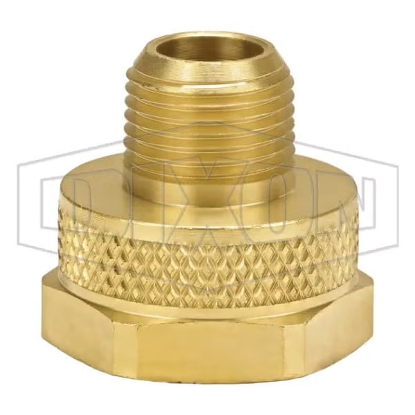 Dixon BMA The Right Connection Garden Hose Adapter, 3/4-11-1/2 x 3/8 in Nominal, 360 CDA Brass, Domestic 5031206C - main