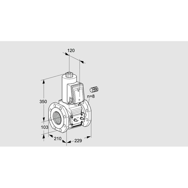 Honeywell Kromschroder Solenoid Gas Safety Valve – Class A, 500 mbar, IP65, EN 161 KS88203413 - main