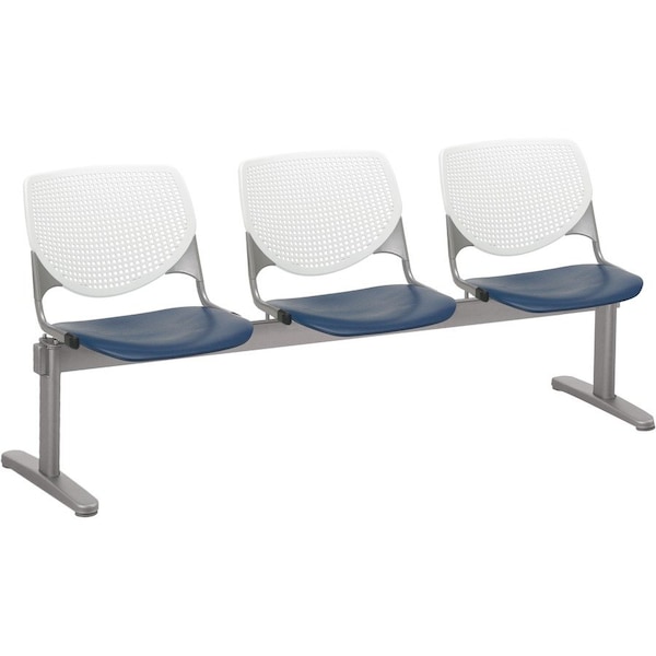 Kfi Kool Beam Seat Beam Seating, 71 in W 22" L 31" H, Polypropylene Seat 2300BEAM3-BP08-SP03 - main
