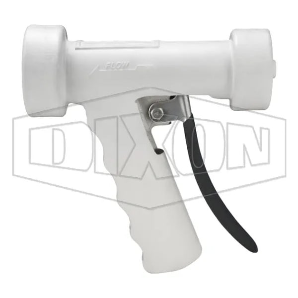 Dixon Hot Water Washdown Spray Nozzle, 1/2 in FNPT Connection, 12.5 GPM, 150 psi, Aluminum, White, Domesti AWSG-W - main