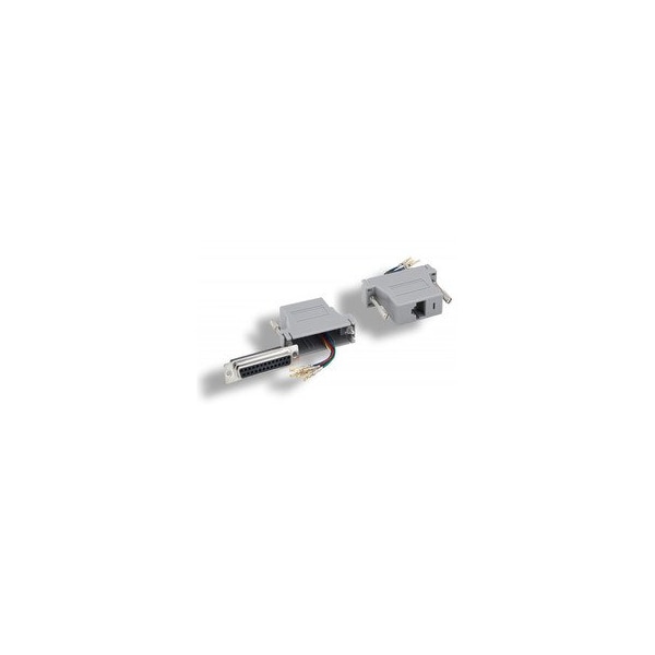 Cable Wholesale Modular Adapter, Gray, DB25 Female to RJ45 31D3-37400 - main