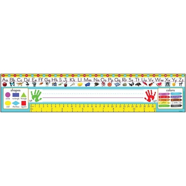 Trend Enterprises Zaner-Bloser Desk Toppers® Reference Name Plates, PreK-1, PK108 T69401 - main