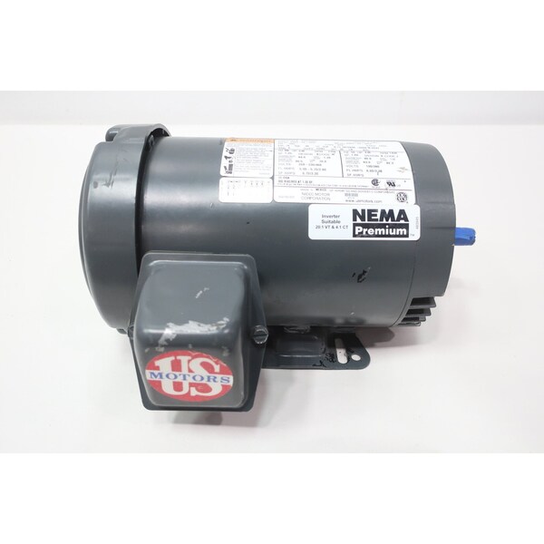 U.S. Motors AC MOTOR 56C 2HP 1750RPM 3PH 208-230/460V-AC FM77 U2P2DFC - main