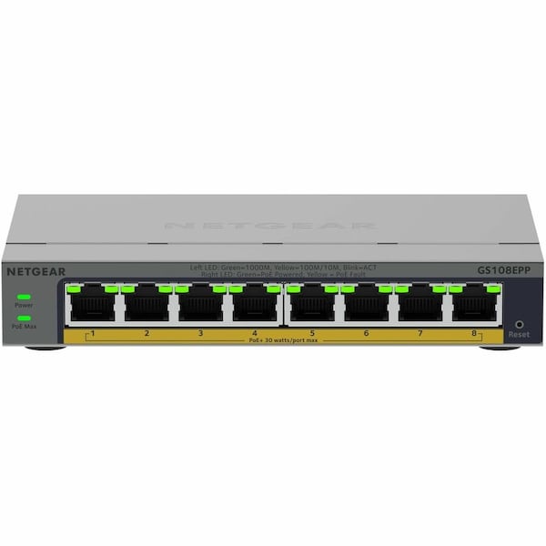 Netgear (GS108EPP100NAS) Switches & Bridges GS108EPP-100NAS - main