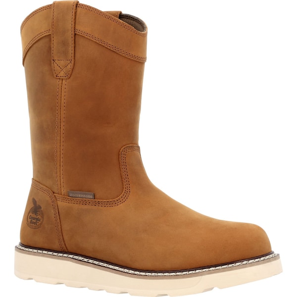 Georgia Men's Work Boot, 8 M, Steel Toe Toe, 10 in H, Barracuda Gold, GB00696 GB00696 - main