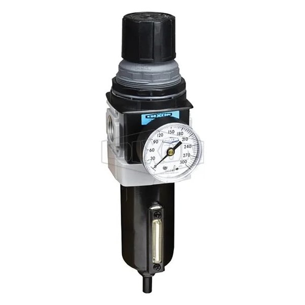 Dixon Wilkerson by Self-Relieving Standard Filter/Regulator with GC230 Gauge and Sight Glass, Aluminum Bow B28-03AGMB - main
