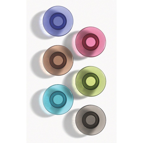 Quartet Glass Board Magnets, Large, Assorte, PK6 85392 - main