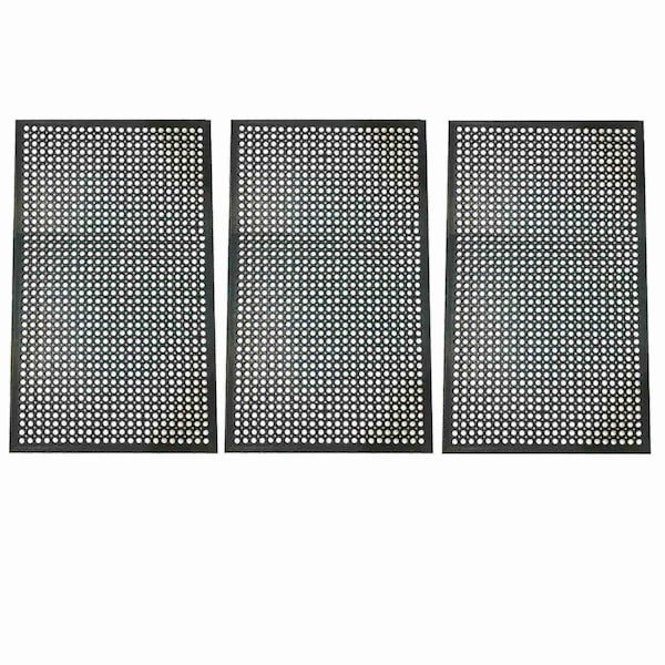 Buffalo Tools 3 x 5 Foot Industrial Rubber Floor Mat - 3 Pack, 3PK RMAT353PK - main