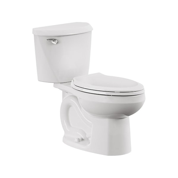 American Standard Complete Toilet, Elongated Bowl, 1.28 gpf Flush, 12 in Rough-In, 15 in H Rim, White 736CA101.020 - main