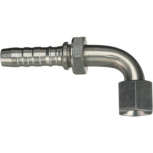 Gates Female JIC 37 Flare Swivel - 90 Bent Tube GlobalSpiral G20180-0808 - main