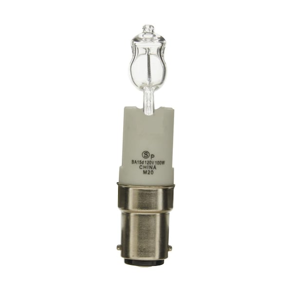Satco Bulb, Halogen, 100W, T4 Long, Bayonet Double Contact Base, Single Ended S4361