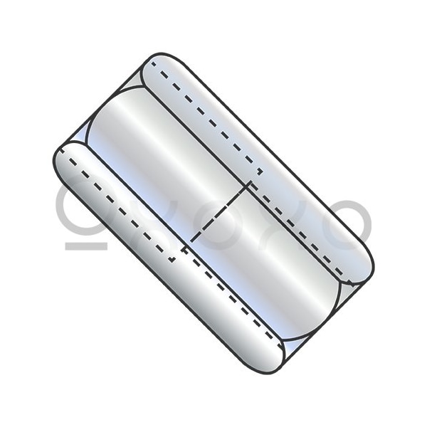 Oxoxo 5/8-11X1 1/4 Reduced Hex Rod Coupling Nut, 1/2-13, 13/16 Across Flats Zinc, 100PK 509911 - main