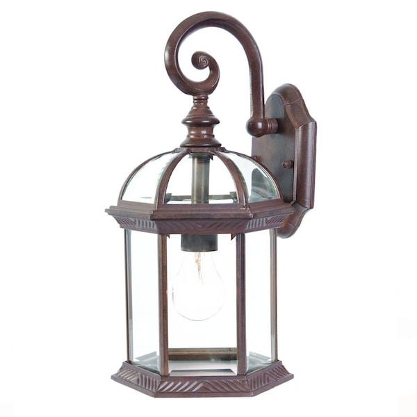 Homeroots Dark Brown Eastern Lantern Wall Light 398595 - main