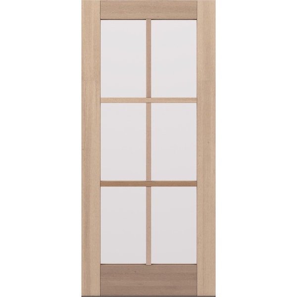 Doornmore G106, 37.75" x 82" ( 36" Door) Left Hand, Mahogany SDL 6 Lite Exterior Door G106-SW-3680_1_LI - main