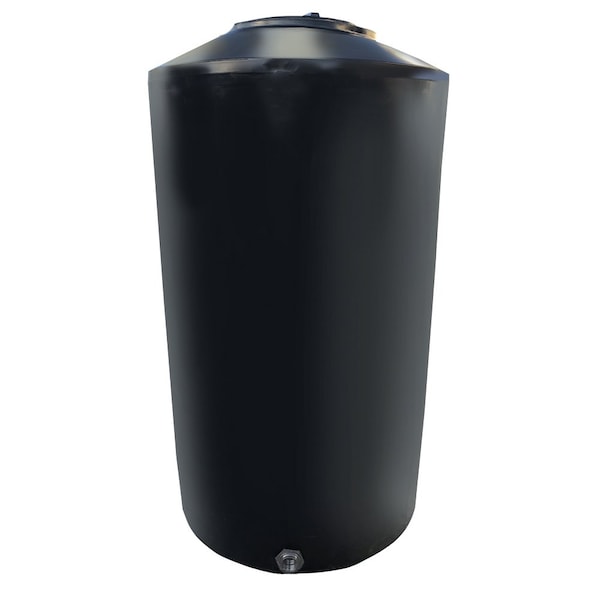 Chem-Tainer 55 Gal. Black Vertical Water Tank TC2038IW-BLACK - main