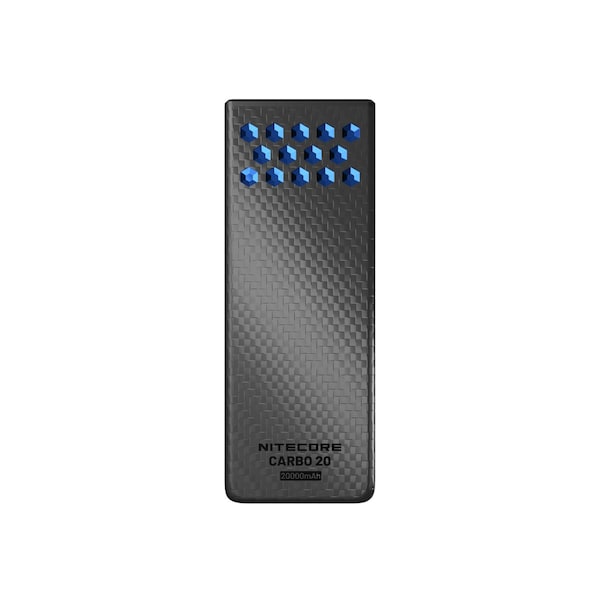 Nitecore 20,000mAh 65W Waterproof USB-C Power Bank, Blue Carbo 20 - main