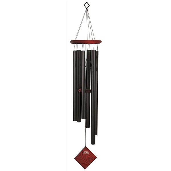 Woodstock Chimes Black Aluminum/Wood 37 in. Wind Chime DCK37 - main