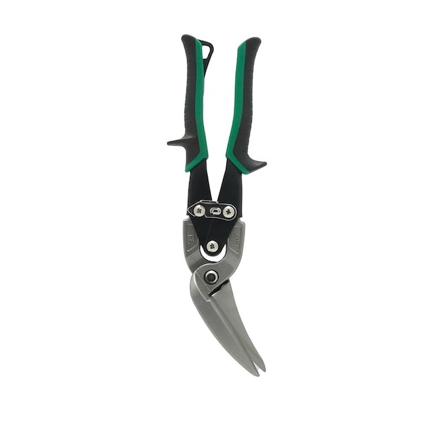 Malco Long Cut AVs Metal Cutting Snip, Right Offset, 2-1/4'' Cut Length, Green Grip AV73 - main
