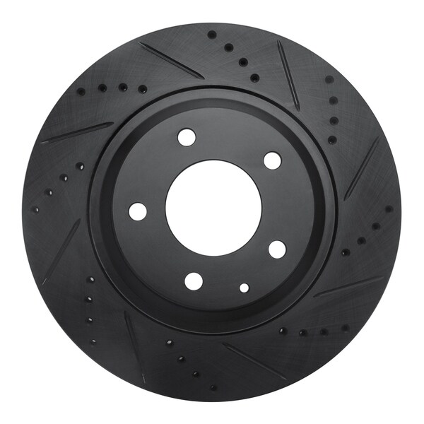 Dynamic Friction Co DFC Brake Rotor - Drilled and Slotted - Black 633-80044R - main