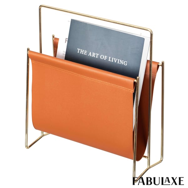 Fabulaxe Magazine Holder and Rack for Desktop, Home Office, Living Room, Waiting Areas, Farmhouse File QI004739 - main