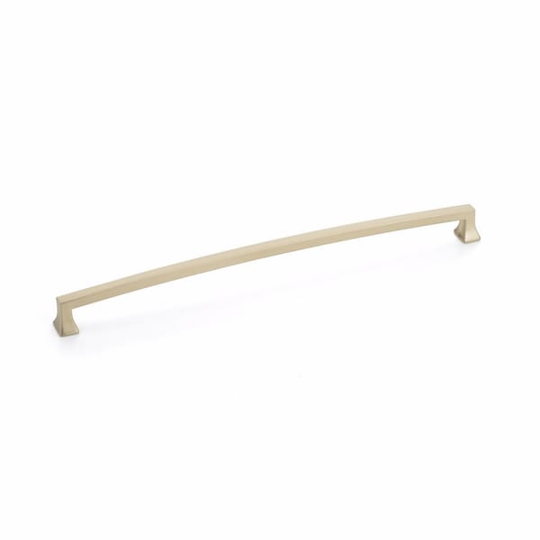 Schaub 12in Center to Center Menlo Park Arched Cabinet Pull Signature Satin Brass Finish 529-SSB - main