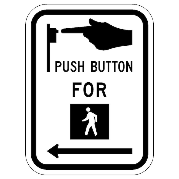 Sign Solutions Usa Traffic Sign, 9 in Width, Aluminum Sign, Vertical Rectangle DUS06DWT0912R10-3L - main