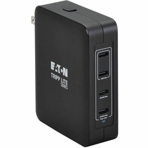 Eaton 4-PORT 145W USB-C GAN CHARGER FOR LAPTOPS, TABLETS AND SMARTPHONES - PD 3.1 FAST U280-W04-145C4G - main