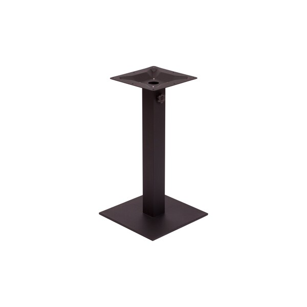 Bfm Seating Margate 24in Square Base - Zinc Plated Cast Iron Bottom, Stainless Steel Column PHTB24SQBLU - main