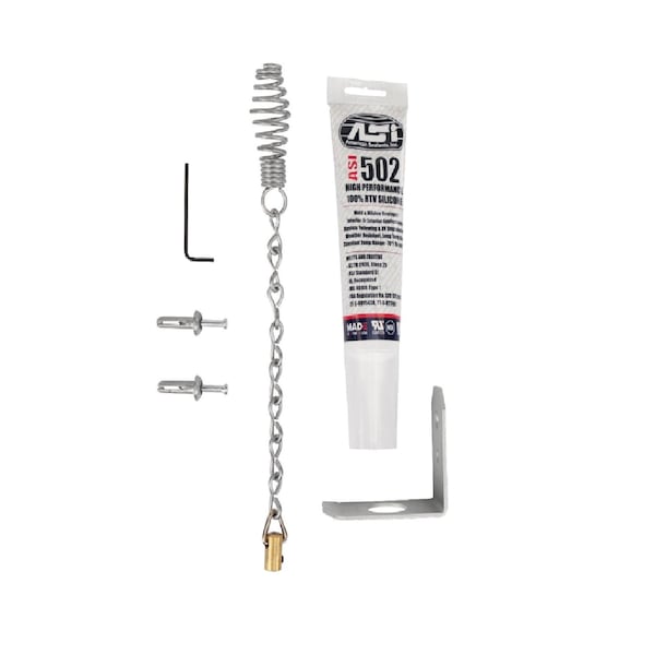 U.S. Fireplace Products The Top Damper Install Kit - Chimney Damper Hardware Kit - No Cable (5 pack), 5PK TDIK - 5PK - main