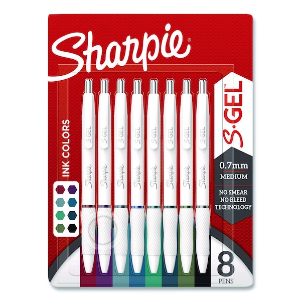 Sharpie S S-Gel Fashion Barrel Gel Pen, Retractable, Medium 0.7 mm